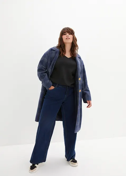 Lot de 2 T-shirts manches longues pr&egrave;s du corps, bonprix