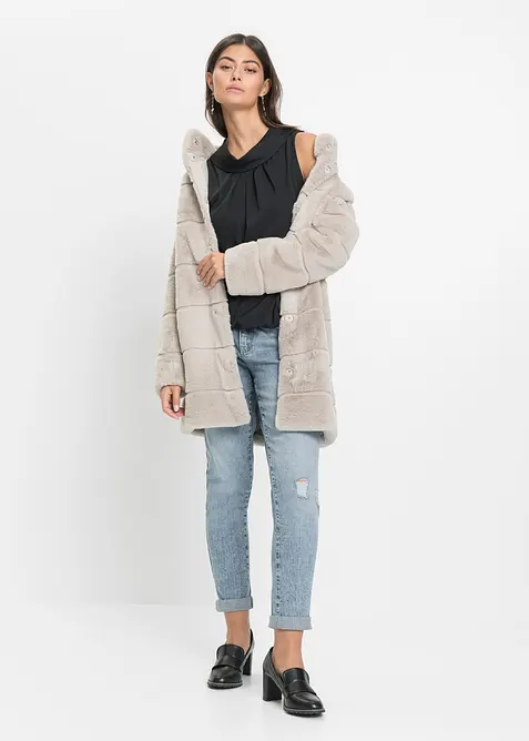Manteau pelucheux, bonprix