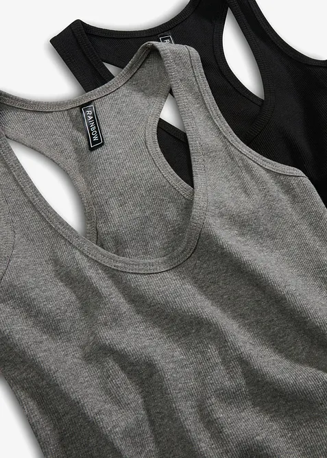 Débardeurs côtelés, bonprix