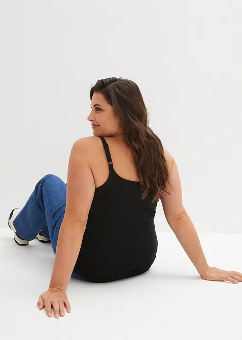 Spaghettiträger-Top aus reiner Bio Baumwolle, (2er-Pack), bonprix