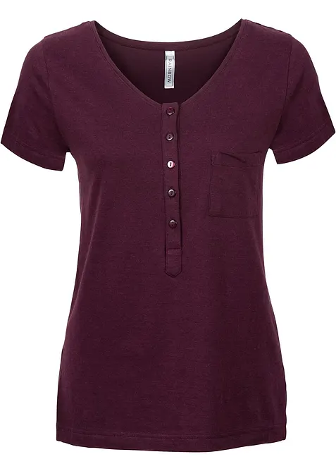 T-shirt en coton et viscose, bonprix