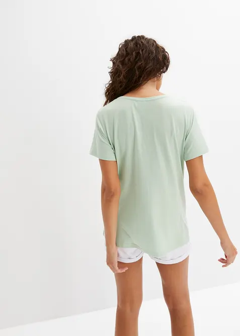 T-Shirt mit Knopfleiste, bonprix