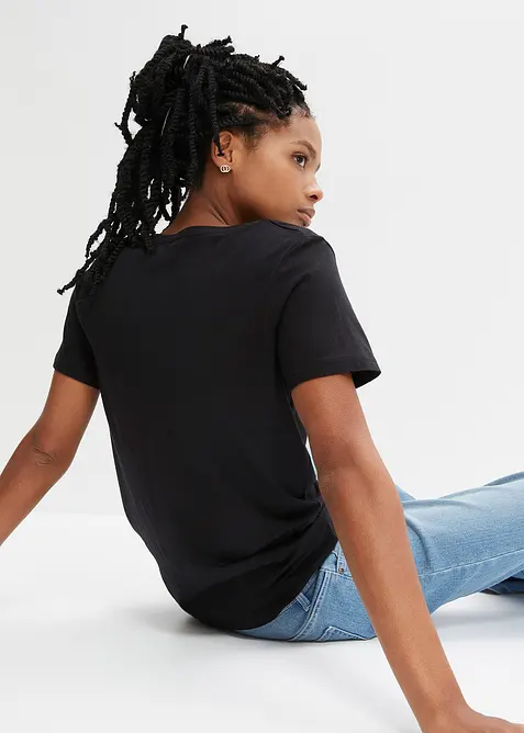 T-Shirt aus Baumwoll-Viskose-Mix, bonprix