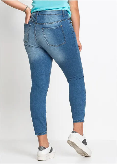 Jean skinny, taille mi-haute, raccourci, bonprix