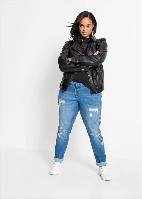 Jean boyfriend taille mi-haute, bonprix