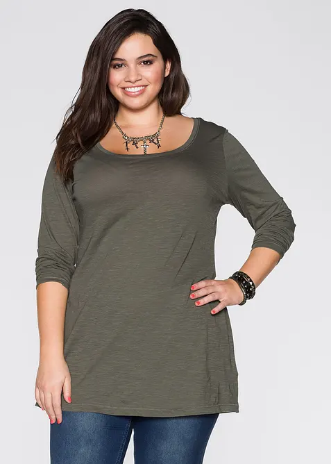 T-shirt manches longues 100% coton, bonprix