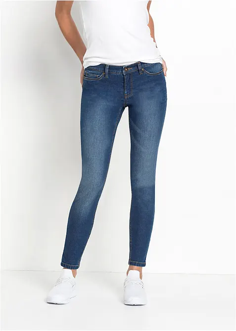 Skinny-Jeans, Mid Waist, cropped, bonprix