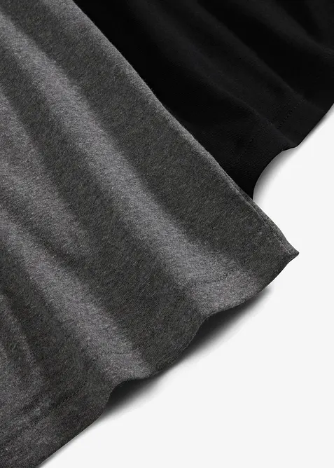 Lot de 2 tops à fines bretelles 100% coton, bonprix