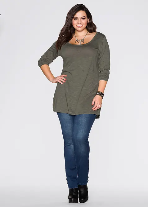 T-shirt manches longues 100% coton, bonprix