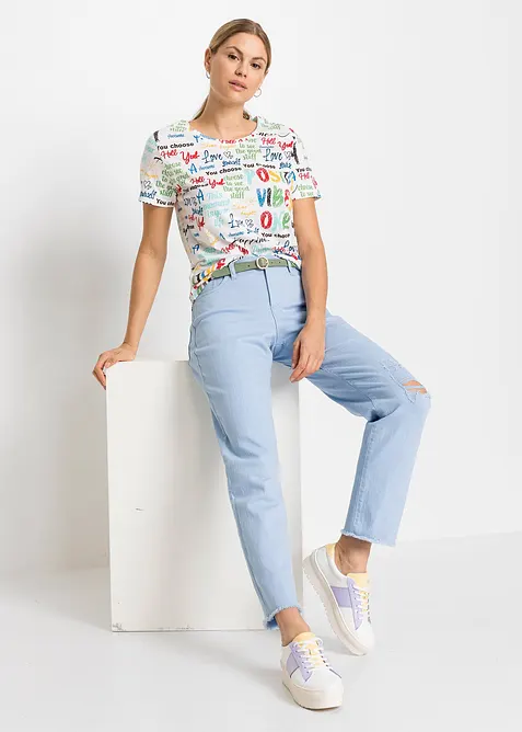 T-Shirt aus softem Viskose-Mix, bonprix