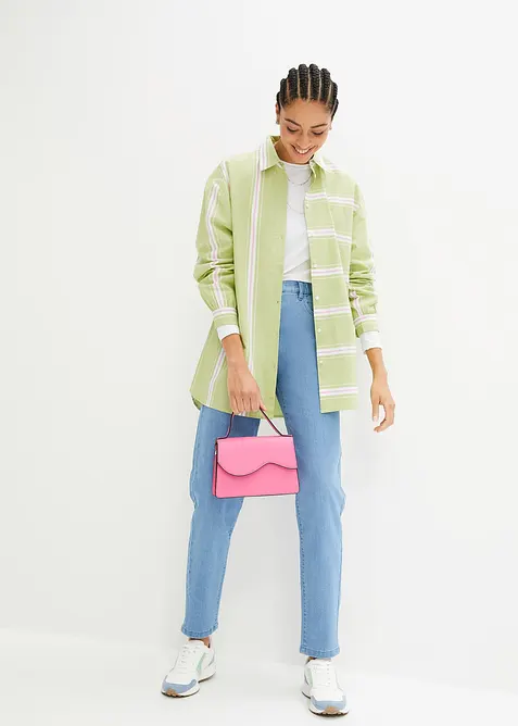 Jean mom taille haute, extensible, bonprix