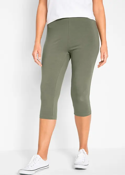 Schmal geschnittene Capri-Leggings (2er Pack), bonprix
