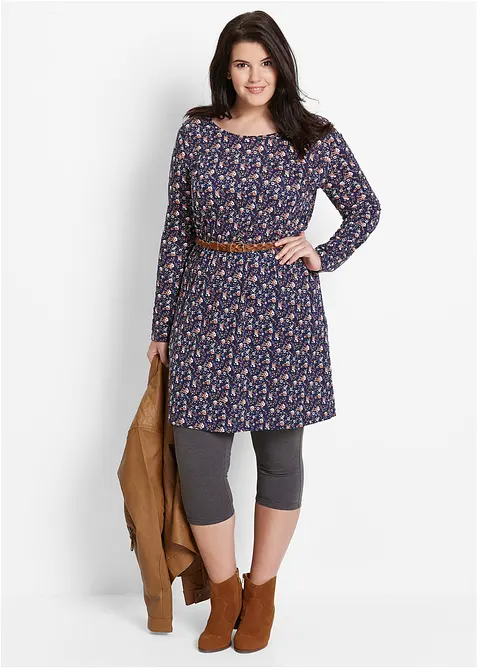 Schmal geschnittene Capri-Leggings (2er Pack), bonprix