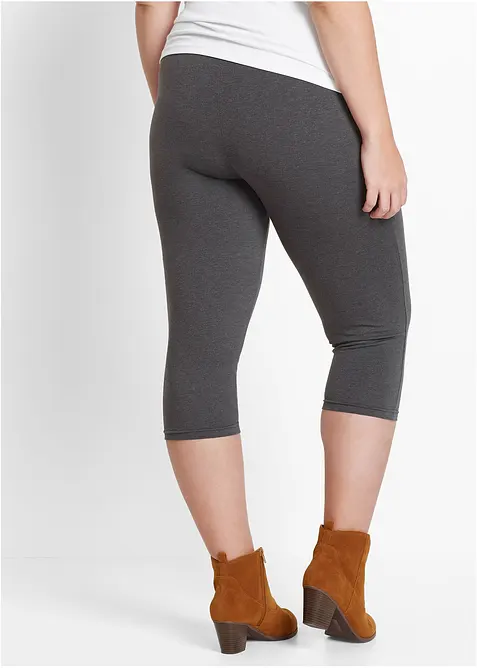 Schmal geschnittene Capri-Leggings (2er Pack), bonprix