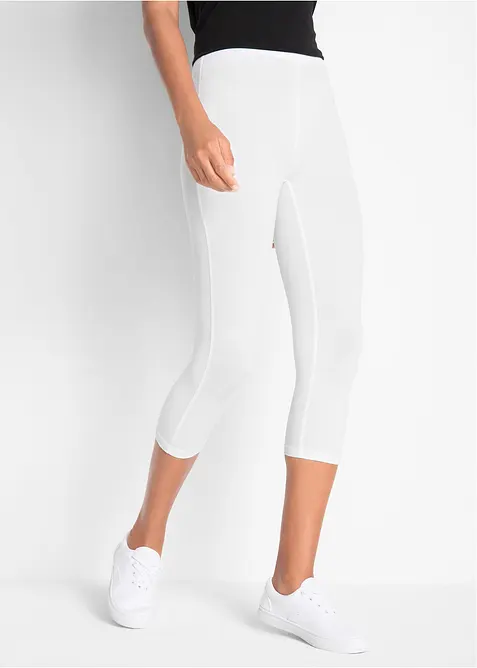 Schmal geschnittene Capri-Leggings (2er Pack), bonprix