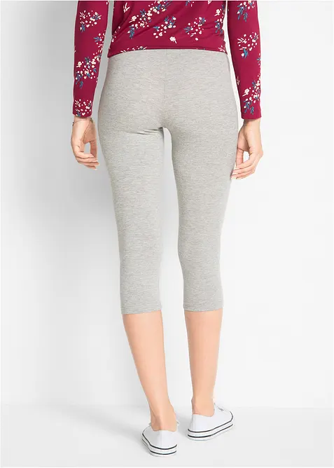 Schmal geschnittene Capri-Leggings (2er Pack), bonprix