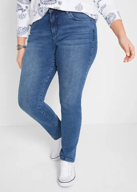 Jean slim taille haute, sculptant, bonprix