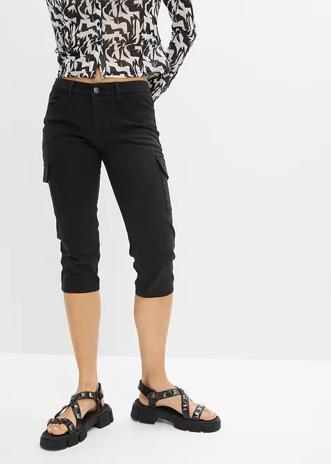 Capri-Hose aus elastischem Baumwoll-Mix, bonprix