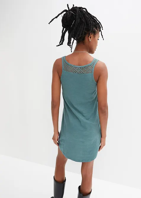 Shirtkleid aus Baumwolle mit Spitze, bonprix