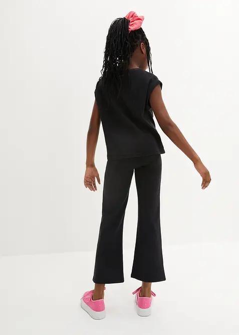 T-Shirt + Leggings Flared aus reiner Bio-Baumwolle (2tlg. Set), bonprix