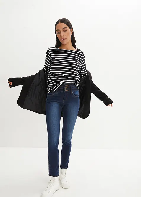 Jean slim taille haute, sculptant, bonprix