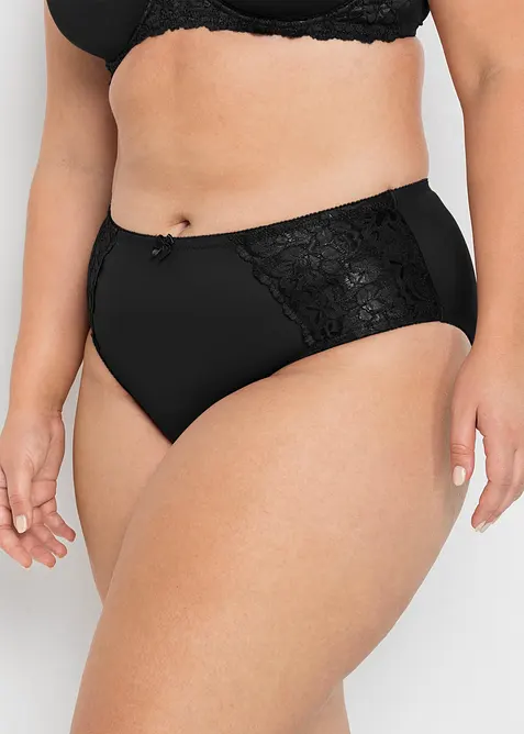 Maxislip mit zarter Spitze (2er Pack), bonprix