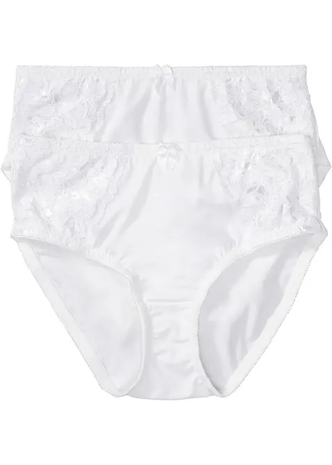 Maxislip mit zarter Spitze (2er Pack), bonprix