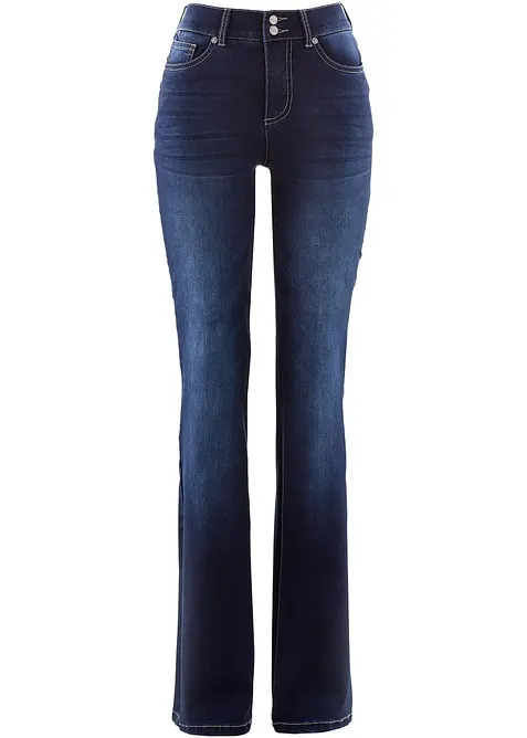 Jean bootcut taille mi-haute, sculptant, bonprix