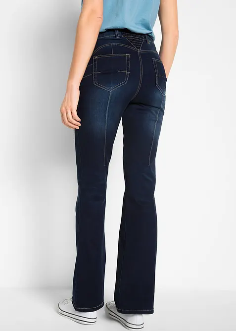 Jean bootcut taille mi-haute, sculptant, bonprix