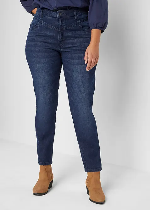 Jean skinny taille haute, cropped, bonprix