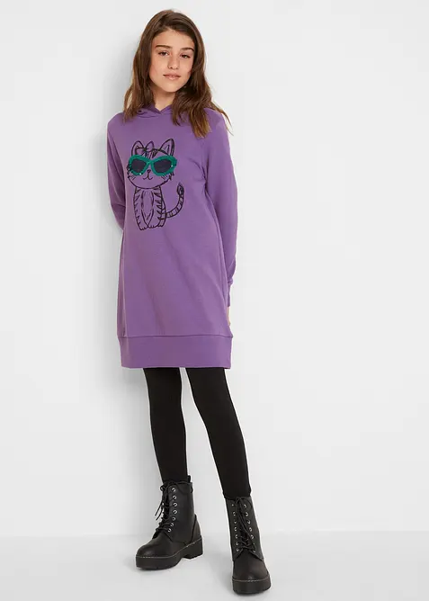 Robe sweat oversize 100% coton, bonprix