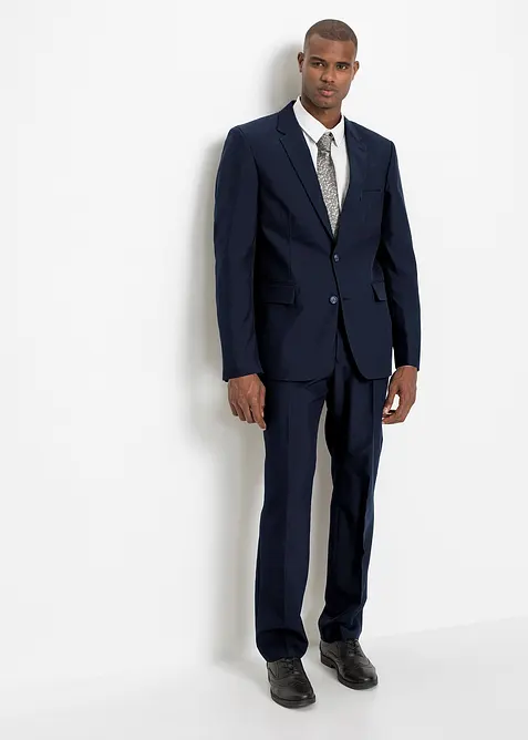 Anzug mit Hemd und Krawatte (4-tlg.Set), Regular Fit, bonprix