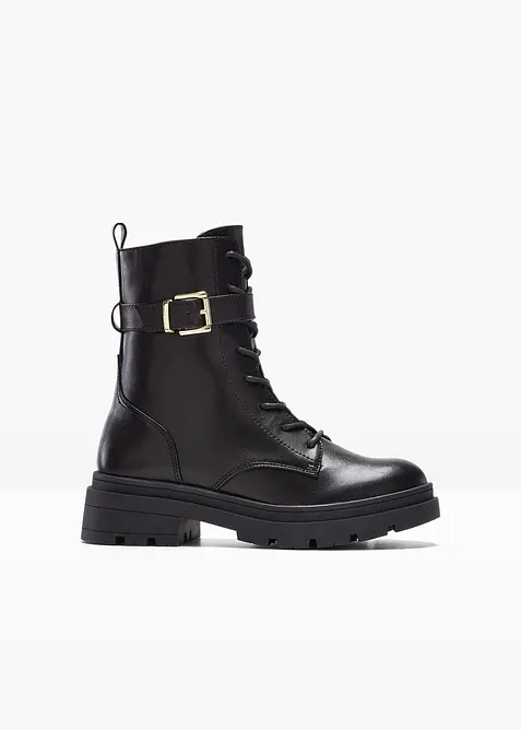 Schnürboots mit Schnalle, bonprix