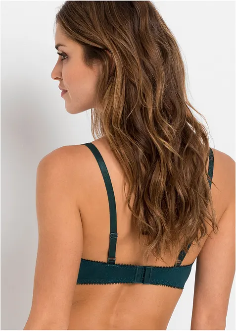 Lot de 3 soutiens-gorge push-up avec dentelle, bonprix