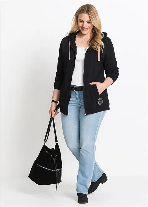 Bootcut Jeans Mid Waist, Komfort-Stretch, bonprix