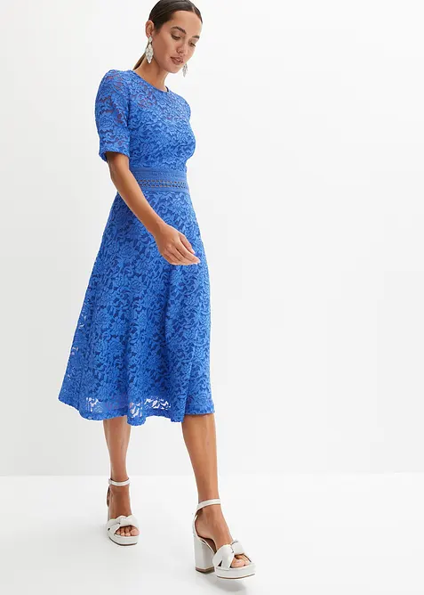 Spitzenkleid mit H&auml;keleinsatz, bonprix