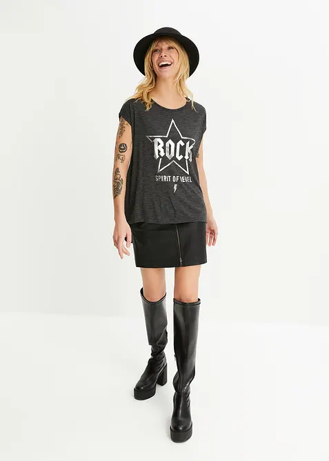 Longshirt aus softem Viskose-Mix, bonprix