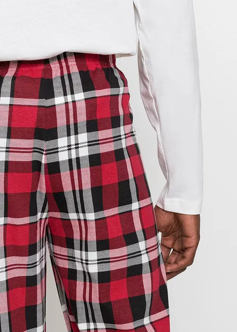 Pyjama aus reiner Bio-Baumwolle mit langen Ärmeln, bonprix