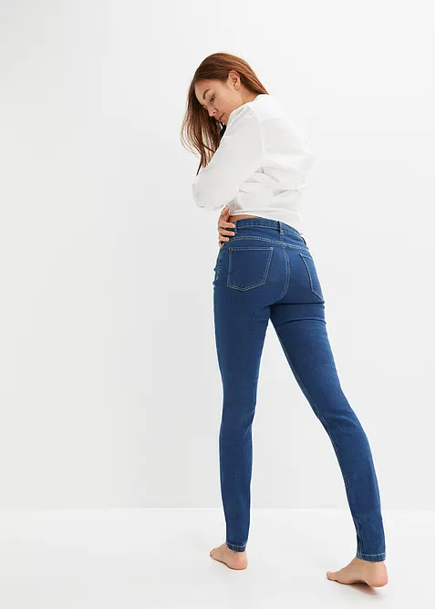 Jean skinny taille mi-haute, extensible, bonprix