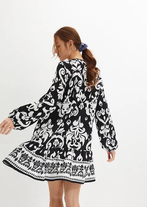 Tunika-Kleid aus flie&szlig;ender Viskose, bonprix