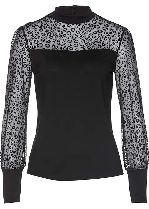 Langarmshirt aus softem Viskose-Mix, bonprix