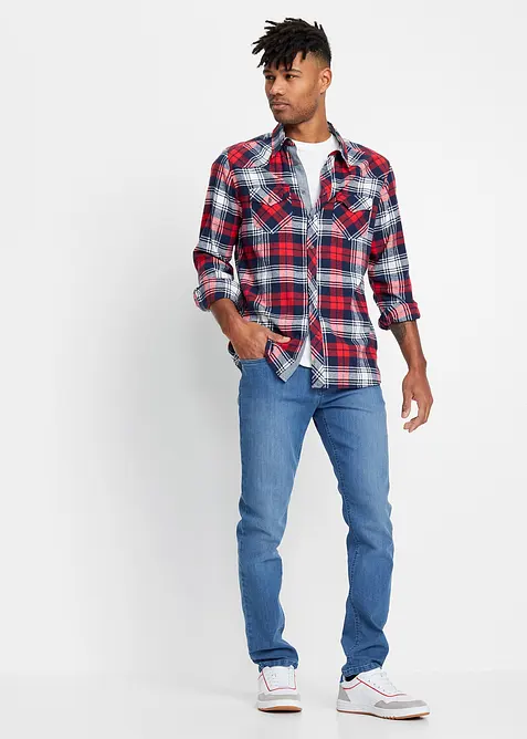 Leichte Slim Fit Stretch-Jeans, Straight, bonprix