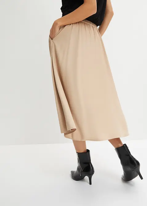 Midirock mit Bequembund, bonprix