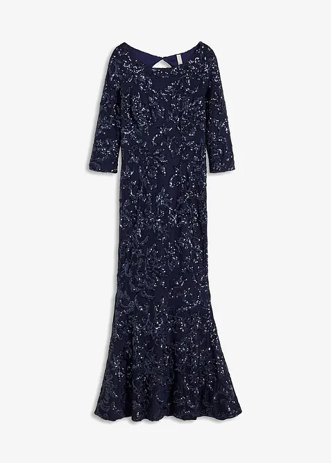 Robe à sequins avec découpe dos, bonprix