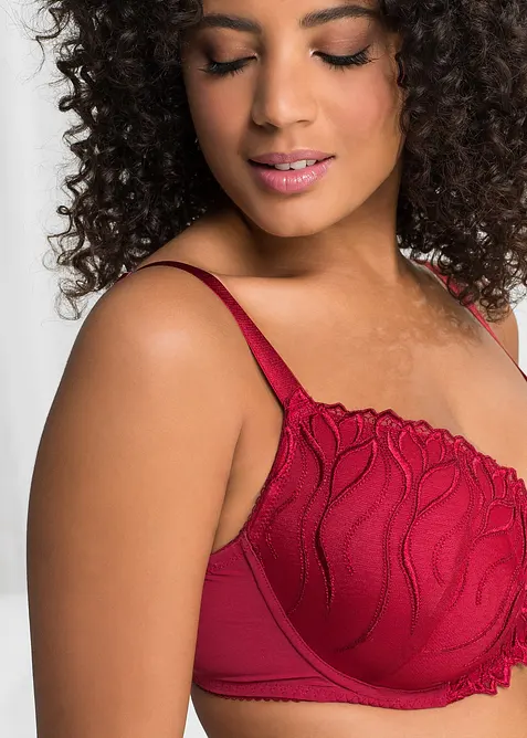 Schalen-BH mit zarter Stickerei (2er Pack), bonprix