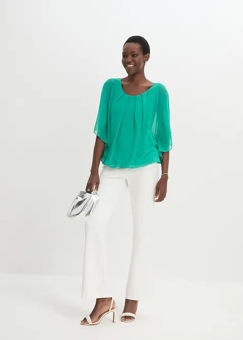 Chiffonbluse mit Untertop, bonprix
