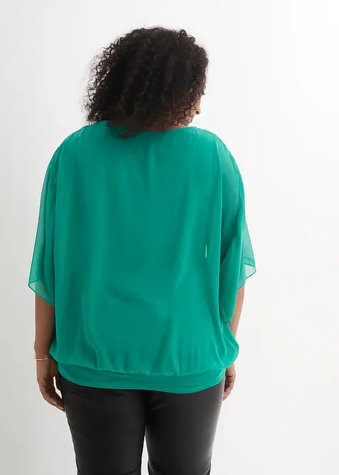Chiffonbluse mit Untertop, bonprix