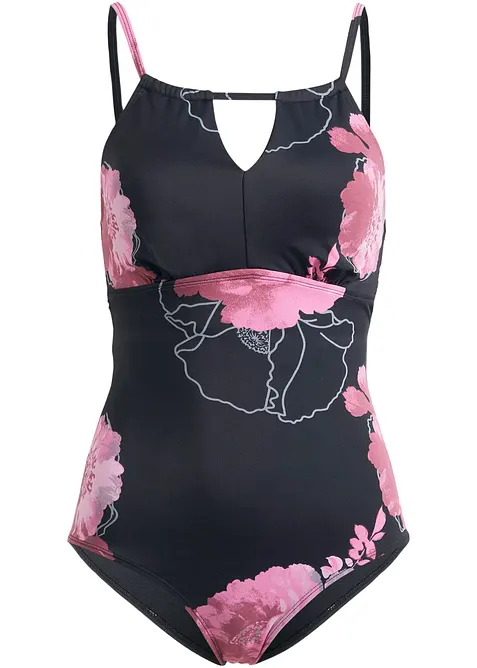 Medium Shape-Badeanzug mit Cut-Out am Ausschnitt, bonprix