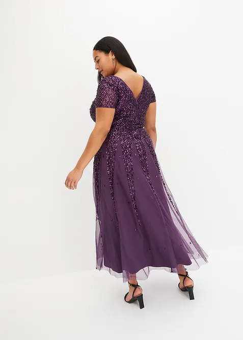 Kleid mit Pailletten, bonprix