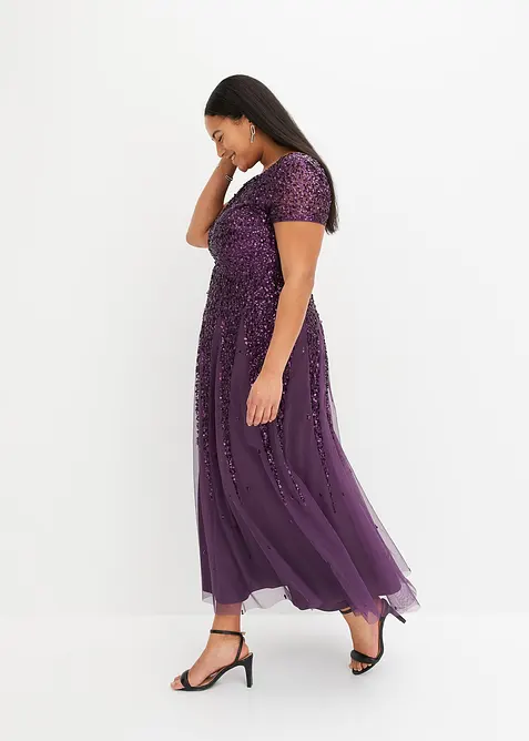 Kleid mit Pailletten, bonprix